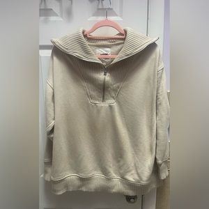 Aerie women’s quarter zip crewneck